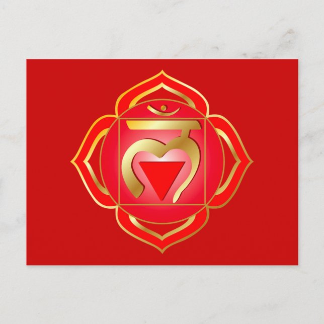 muladhara ou chakra racine Carte postale (Devant)