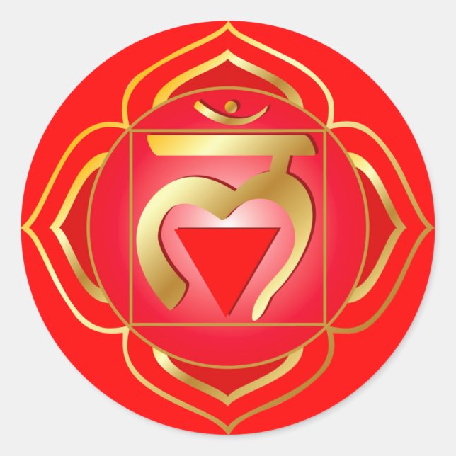 muladhara ou chakra racine Sticker (Devant)
