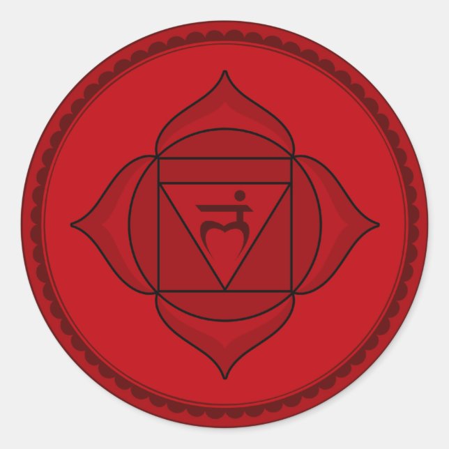 muladhara ou chakra racine Sticker (Devant)