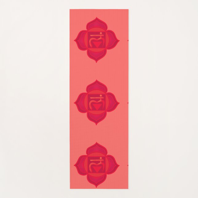 Muladhara ,Root Chakra, red Chakra Yoga mat (Front)