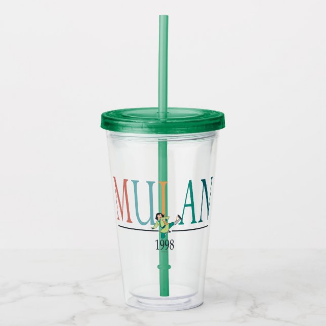 Mulan 1998 Graphic Acrylic Tumbler (Front)