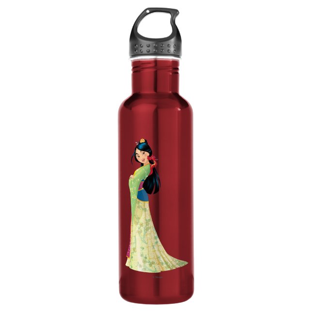 Mulan and Mushu 710 Ml Water Bottle (Front)