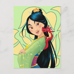 Mulan and Mushu Postcard