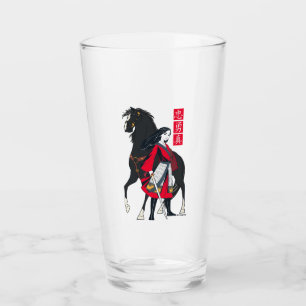 Mulan Beside Black Wind Illustration Glass