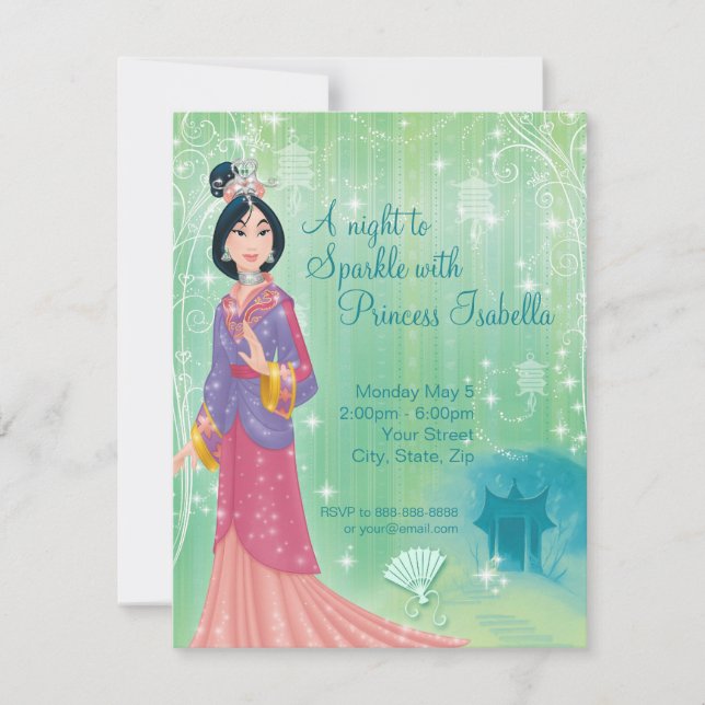 Mulan Birthday Invitation (Front)