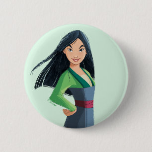 Mulan Courage in Every Step 2 Inch Round Button
