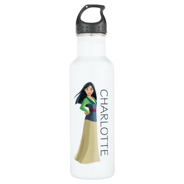 Mulan Courage in Every Step 710 Ml Water Bottle (Front)