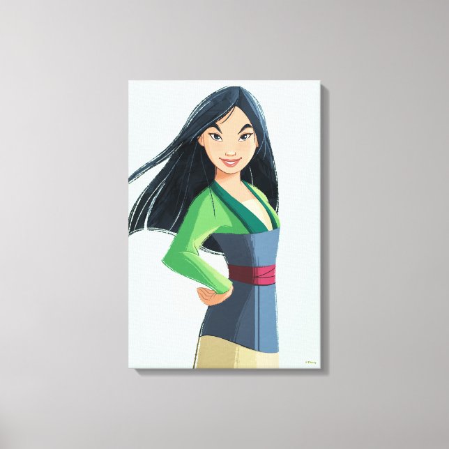 Mulan Courage in Every Step Canvas Print (Front)