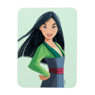 Mulan Courage in Every Step Magnet