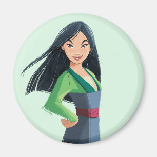 Mulan Courage in Every Step Magnet