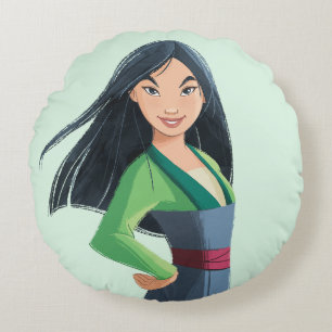 Mulan Courage in Every Step Round Pillow