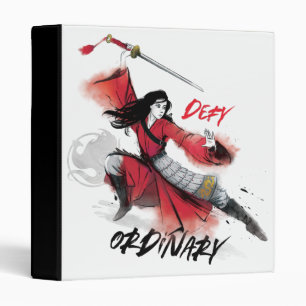 Mulan "Defy Ordinary" Watercolor Binder