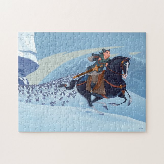 Mulan Fighting Against the Huns Jigsaw Puzzle (Horizontal)