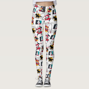 Mulan Illustrated Panels Pattern Leggings