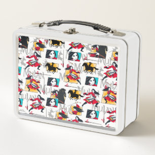 Mulan Illustrated Panels Pattern Metal Lunch Box
