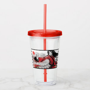 Mulan "Live By Honor" Watercolor Acrylic Tumbler