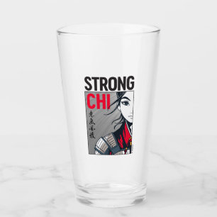 Mulan "Strong Chi" Illustration Glass
