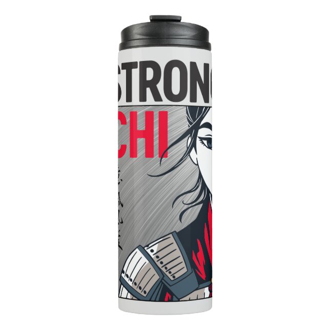 Mulan "Strong Chi" Illustration Thermal Tumbler (Front)