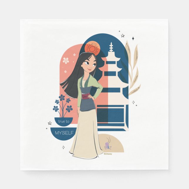 Mulan True to Myself Napkin (Front)