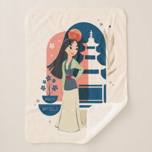Mulan True to Myself Sherpa Blanket