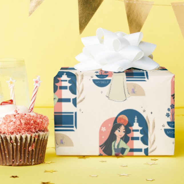 Mulan True to Myself Wrapping Paper (Birthday Party)