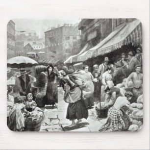 Mulberry Bend Italian Colony in New York Mouse Pad