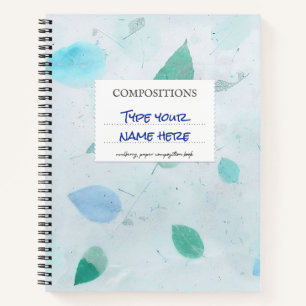 Mulberry Composition Notebook Blue Custom