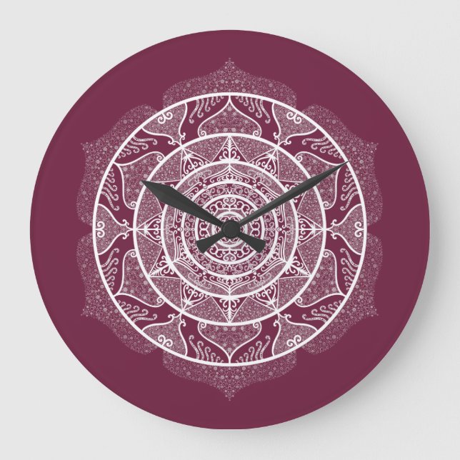 Mulberry Mandala Large Clock (Front)