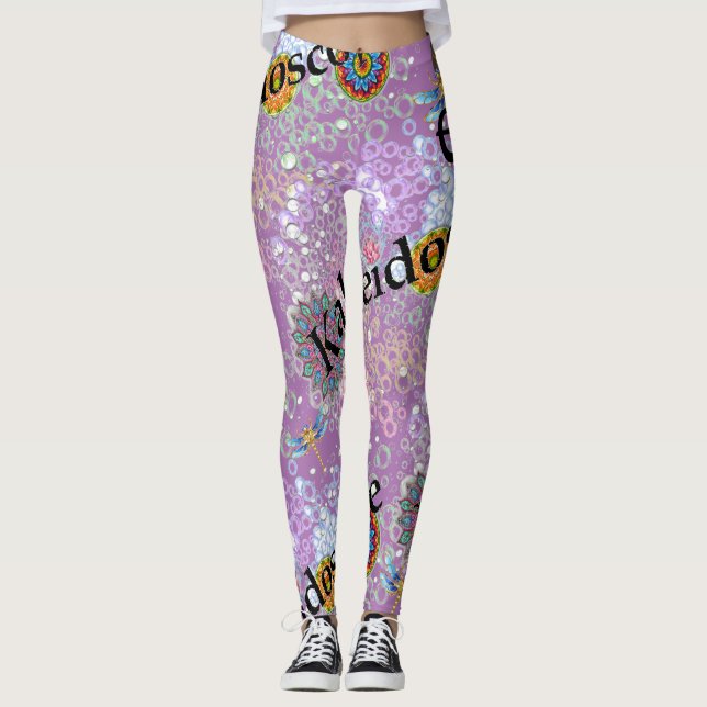 Mulberry Milkshake Dragonfly Leggings (Front)