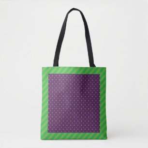 Mulberry purple fruit 80's retro pattern design  tote bag