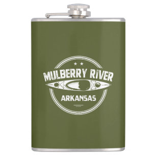 Mulberry River, Arkansas Hip Flask