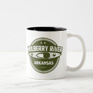 Mulberry River, Arkansas Two-Tone Coffee Mug