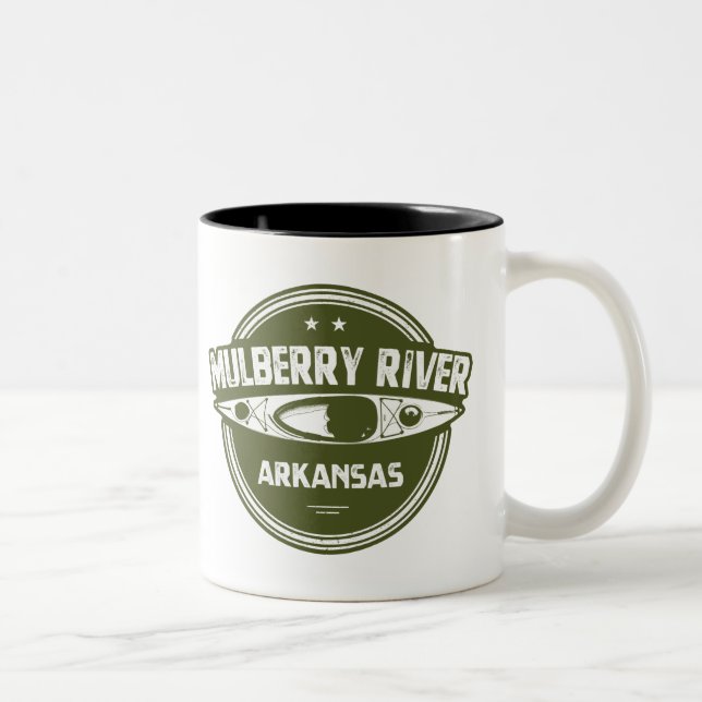 Mulberry River, Arkansas Two-Tone Coffee Mug (Right)
