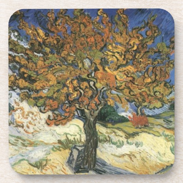 Mulberry Tree by van Gogh Coaster (Front)