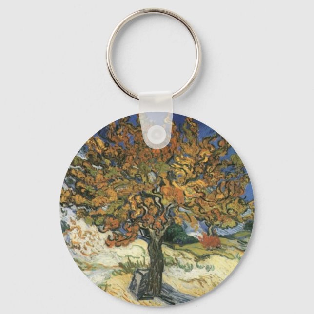 Mulberry Tree by van Gogh Keychain (Front)