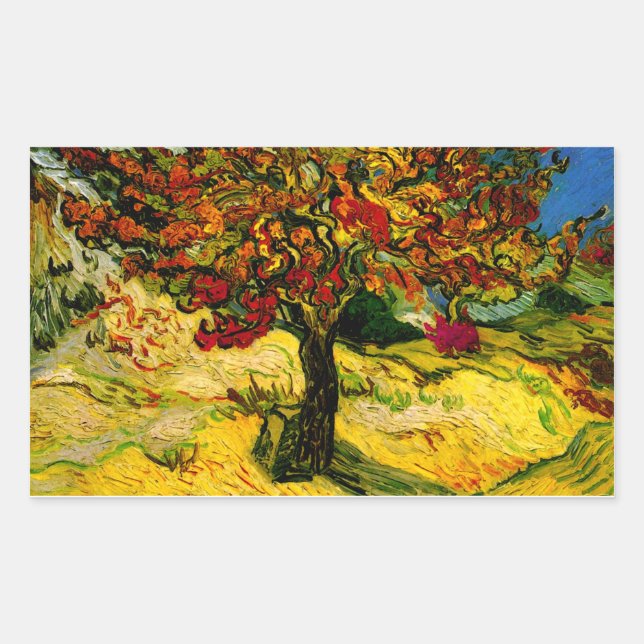 Mulberry Tree Van Gogh Fine Art Sticker (Front)