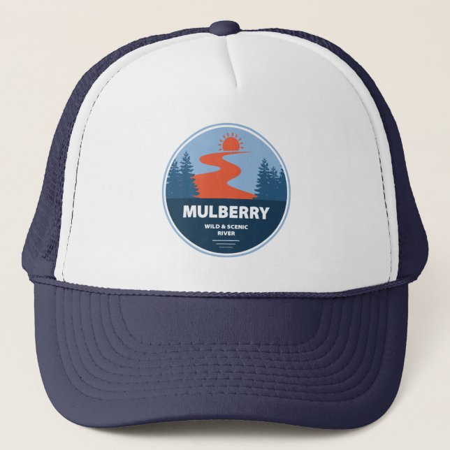 Mulberry Wild And Scenic River, Arkansas Trucker Hat (Front)