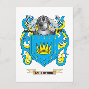 Mulderrig Coat of Arms (Family Crest) Postcard