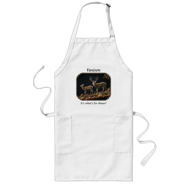 Mule Deer Buck & Doe Long Apron (Front)