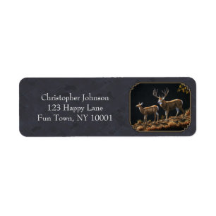Mule Deer Buck et Doe Grey Custom