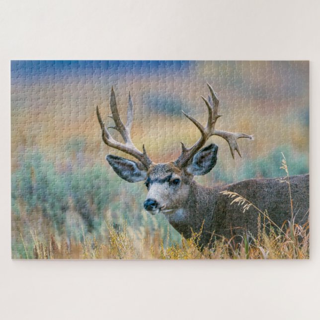Mule Deer Buck | Grand Teton National Park Wyoming Jigsaw Puzzle (Horizontal)