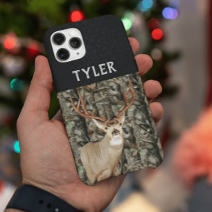 Mule Deer Camo Hunting Name Antlers Buck iPhone 16 Plus Case