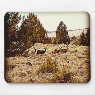 Mule Deer Does Mouse Pad