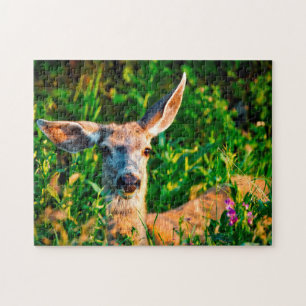 Mule Deer Montana. Jigsaw Puzzle