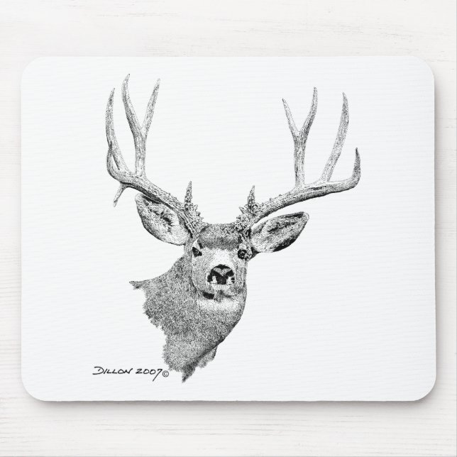 Mule Deer Mouse Pad (Front)