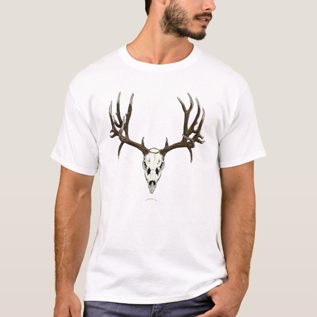 Mule deer skull T-Shirt (Front)