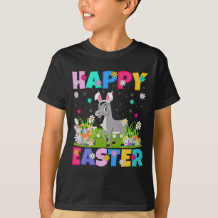 Mule Happy Easter Egg Hunt Bunny Ear Mule Easter T-Shirt