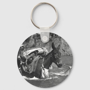Mule skinners attached to 2nd Bn_War Image Keychain