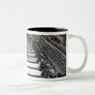 Mule Spinning Two-Tone Coffee Mug
