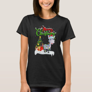 Mule Xmas Decorations Santa Mule Christmas T-Shirt